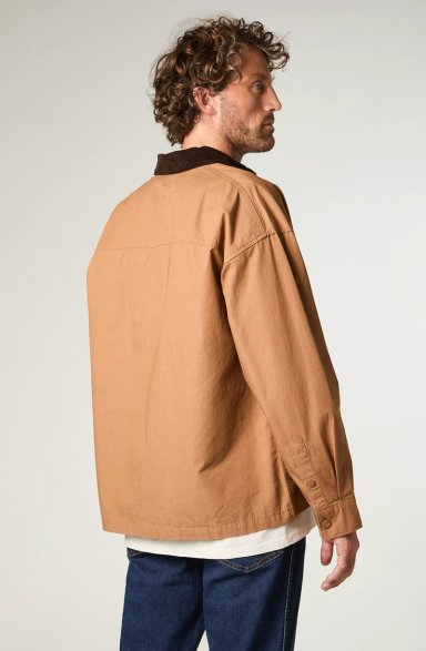 SOBRECAMISA HOMBRE CJ OVERSHIRT OVERSIZE CAFE - 4