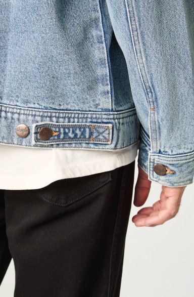 CHAQUETA HOMBRE SHERPA DENIM REGULAR FIT AZUL - 6