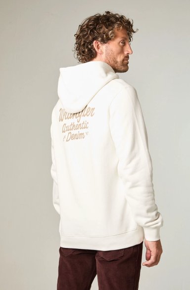 POLERON HOMBRE HOODIE REG REGULAR FIT BLANCO - 4