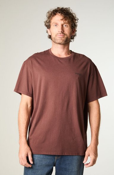 POLERA HOMBRE SS VINTAGE TEE REGULAR FIT CAFE - 1