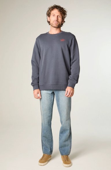 POLERON HOMBRE CREWNECK GRAPHIC REGULAR FIT GRIS - 2