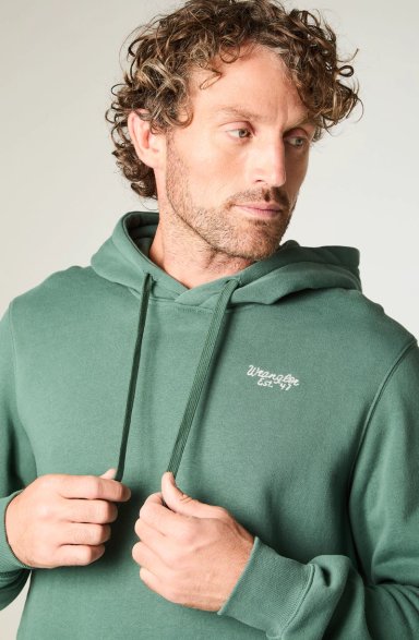 POLERON HOMBRE HOODIE REG REGULAR FIT VERDE - 3
