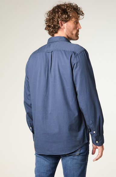 CAMISA HOMBRE LS NO POCKET REGULAR FIT AZUL - 5
