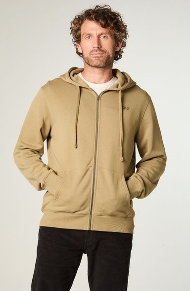POLERON HOMBRE HOODIE FULL ZIPER REGULAR FIT ALOE - 1