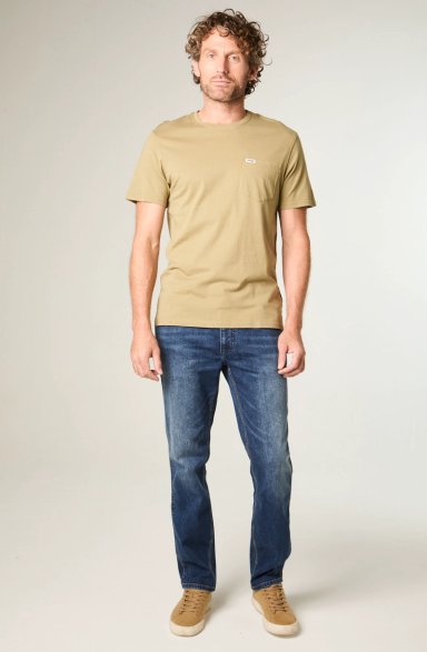 POLERA HOMBRE SS POCKET TEE REGULAR FIT VERDE MILITAR - 2