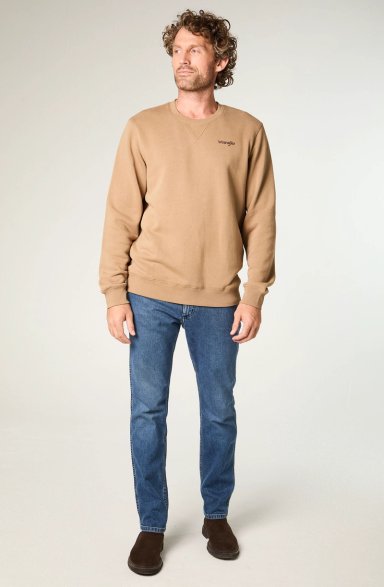 POLERON HOMBRE CREWNECK GRAPHIC REGULAR FIT BEIGE - 2