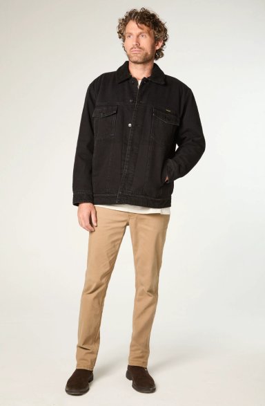 CHAQUETA HOMBRE SHERPA DENIM REGULAR FIT NEGRO - 2