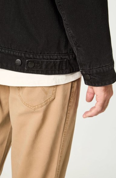 CHAQUETA HOMBRE SHERPA DENIM REGULAR FIT NEGRO - 5