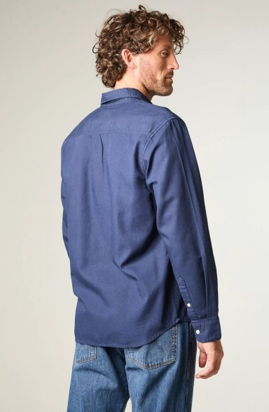 CAMISA HOMBRE LS 1 POCKET REGULAR FIT AZUL - 4