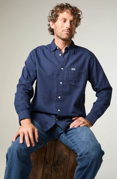 CAMISA HOMBRE LS 1 POCKET REGULAR FIT AZUL - 5