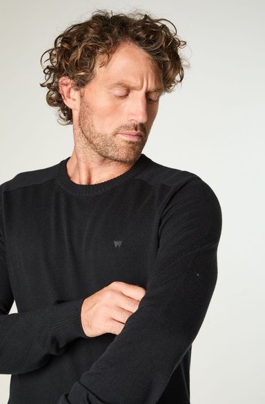 SWEATER HOMBRE KNIT SWEATER REGULAR FIT NEGRO - 2