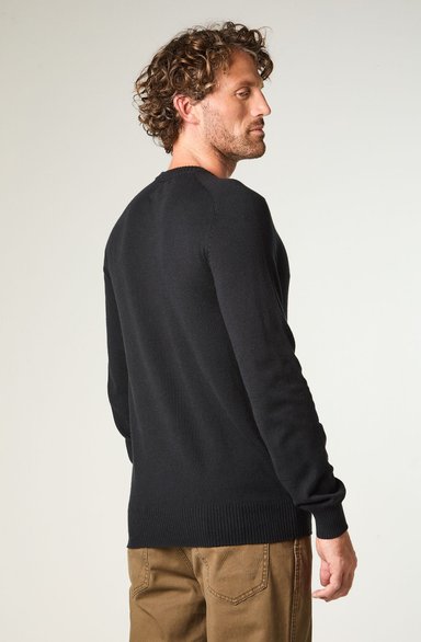 SWEATER HOMBRE KNIT SWEATER REGULAR FIT NEGRO - 3