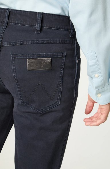 PANTALON HOMBRE GREENSBORO TWILL STRAIGHT TIRO MEDIO AZUL - 3