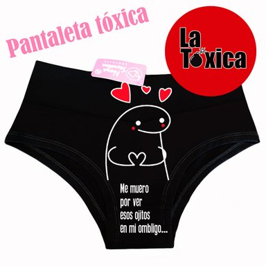 PANTALETA DIVERTIDA ME MUERO POR VER TUS OJITOS… - 1