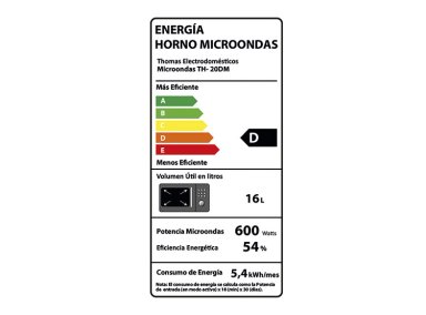 MICROONDAS THOMAS ESPEJADO TH20DM - 9