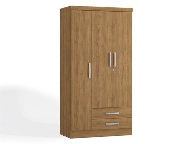 CLOSET RIPLEY HOME S443 TECA 3 PUERTAS 2 CAJONES CAFÉ CLARO - 1