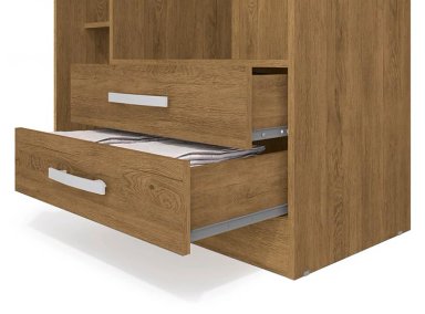 CLOSET RIPLEY HOME S443 TECA 3 PUERTAS 2 CAJONES CAFÉ CLARO - 3
