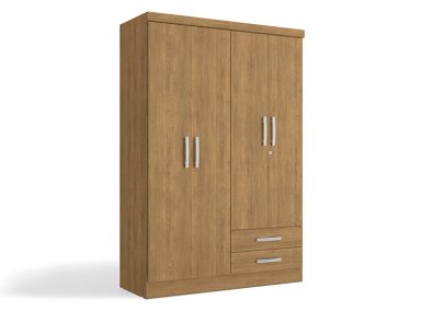 CLOSET RIPLEY HOME S444 TECA 4 PUERTAS 2 CAJONES CAFÉ CLARO - 1