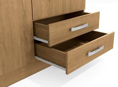 CLOSET RIPLEY HOME S444 TECA 4 PUERTAS 2 CAJONES CAFÉ CLARO - 3
