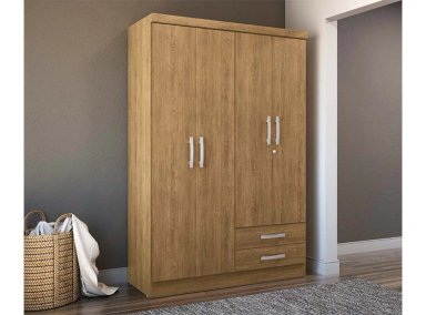 CLOSET RIPLEY HOME S444 TECA 4 PUERTAS 2 CAJONES CAFÉ CLARO - 5