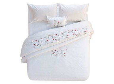 CUBREPLUMON NINA HERRERA SUPER KING BORDADO FLORENCIA - 1