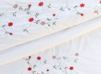CUBREPLUMON NINA HERRERA SUPER KING BORDADO FLORENCIA - 4