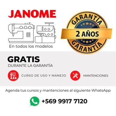 MAQUINA DE COSER OVERLOCK JANOME 8002D - 9