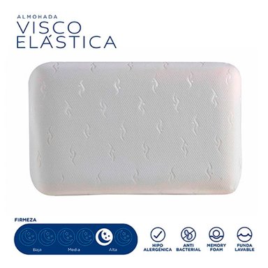 SET ALMOHADAS FLEX VISCOELASTICA 60 X 40 CM BLANCO - 4