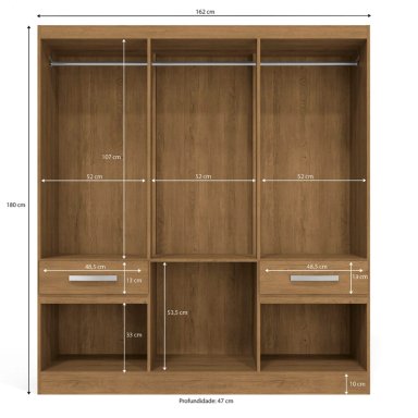 CLOSET RIPLEY HOME TECA B544 6 PUERTAS 2 CAJONES - 2