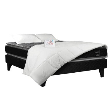 JUEGO DE DORMITORIO CELTA CAMA EUROPEA TERAPEUTIC 2 PLAZAS + TEXTIL - 1