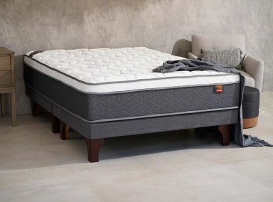 JUEGO DE DORMITORIO CELTA CAMA EUROPEA EVEREST 2 PLAZAS + TEXTIL - 5