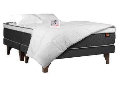 JUEGO DE DORMITORIO CELTA CAMA EUROPEA EVEREST BD 2 PLAZAS + TEXTIL - 1