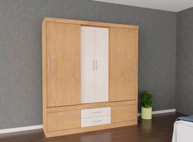 CLOSET RIPLEY HOME S453 ASPEN CARVALLE 4 PUERTAS 4 CAJONES - 5