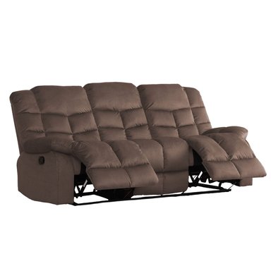 SOFÁ RIPLEY HOME RECLINABLE NEW YOZ 3 CUERPOS CAFÉ CHOCOLATE - 3