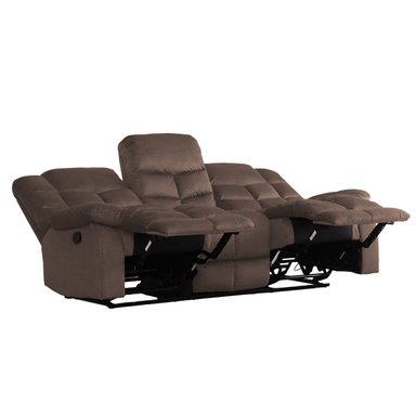 SOFÁ RIPLEY HOME RECLINABLE NEW YOZ 3 CUERPOS CAFÉ CHOCOLATE - 4