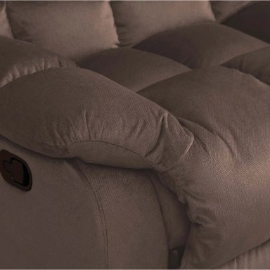 SOFÁ RIPLEY HOME RECLINABLE NEW YOZ 2 CUERPOS CAFÉ CHOCOLATE - 5