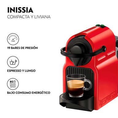 CAFETERA INISSIA C40 ROJA Y ESPUMADOR DE LECHE - 4