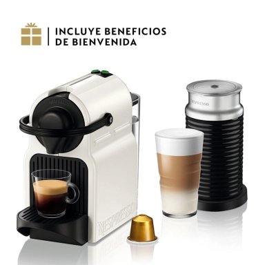 CAFETERA NESPRESSO INISSIA BLANCA AEROCCINO 3 CON ESPUMADOR - 1