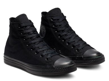 ZAPATILLAS UNISEX CONVERSE URBANAS NEGRO CHUCK TAYLOR ALL STAR HI MONOCHROME - 3