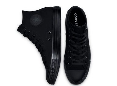ZAPATILLAS UNISEX CONVERSE URBANAS NEGRO CHUCK TAYLOR ALL STAR HI MONOCHROME - 5