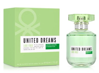 PERFUME BENETTON UNITED DREAMS LIVE FREE MUJER EDT 50 ML - 2