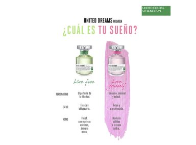 PERFUME BENETTON UNITED DREAMS LOVE YOURSELF MUJER EDT 80 ML - 3