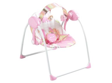 SILLA NIDO BEBE MECEDORA MIMO CON MUSICA ROSADA BEBESIT - 1