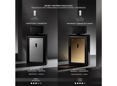 PERFUME ANTONIO BANDERAS THE GOLDEN SECRET HOMBRE EDT 200 ML - 5