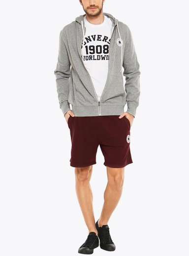 POLERÓN HOMBRE CONVERSE CORE FULL-ZIP HOODIE - 1