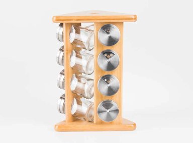 SET 12 ESPECIEROS RIPLEY HOME RACK MADERA CAFÉ - 1
