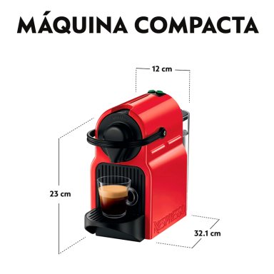 CAFETERA NESPRESSO CÁPSULA INISSIA C40 ROJO - 6