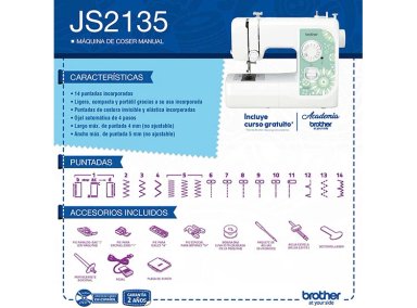 MAQUINA DE COSER BROTHER JS2135CL - 4