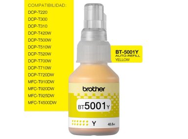 TINTA BROTHER BT5001Y AMARILLO - 3