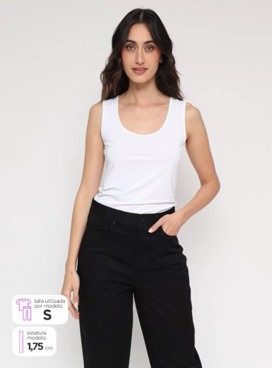 POLERA MUJER MARQUIS SIN MANGAS BÁSICA - 1